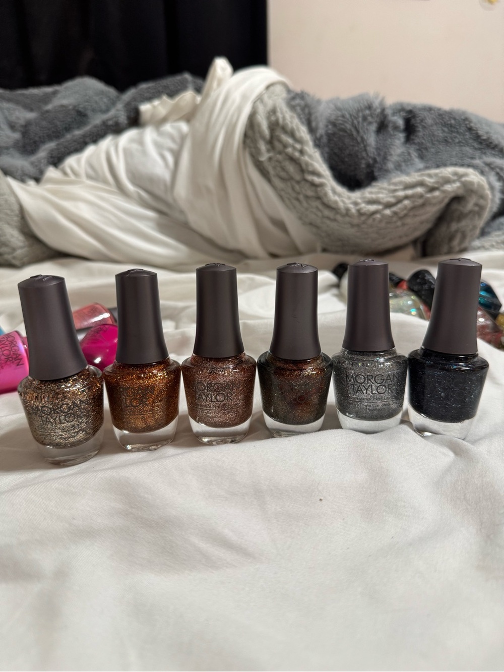Morgan Taylor Glitter Nail Polish Bundle